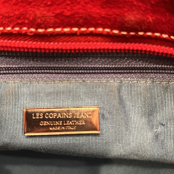 Vintage Jeans red tote made in Italy - Picture 4 of 4